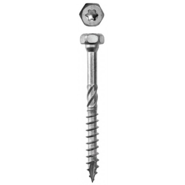 Vis à bois pour connecteur - tête hexagonale - Torx - SS-H SIMPSON Strong-Tie