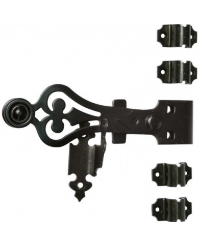 Accessoires espagnolette ronde en acier noir JARDINIER MASSARD