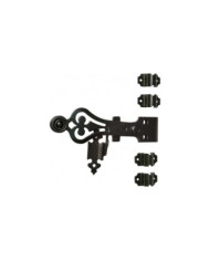 Accessoires espagnolette ronde en acier noir JARDINIER MASSARD