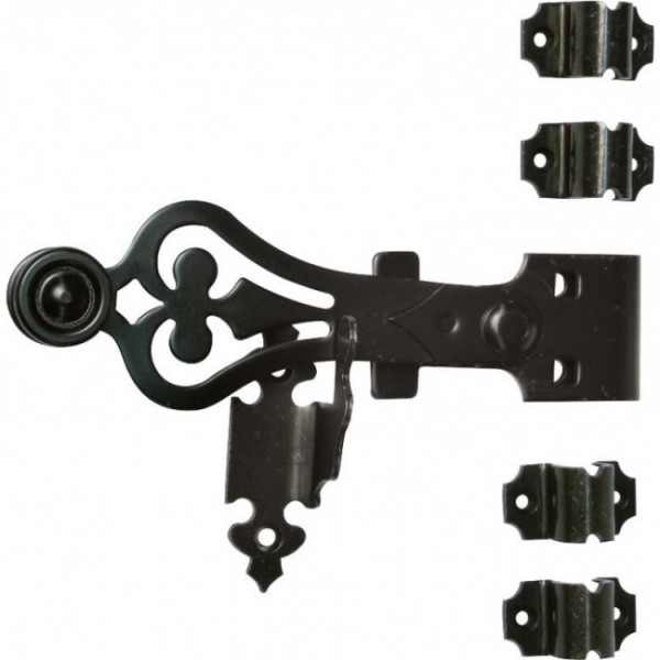 Accessoires espagnolette ronde en acier noir JARDINIER MASSARD