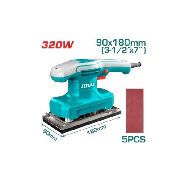 TOTAL PONCEUSE VIBR 320W+5AB TF1301836